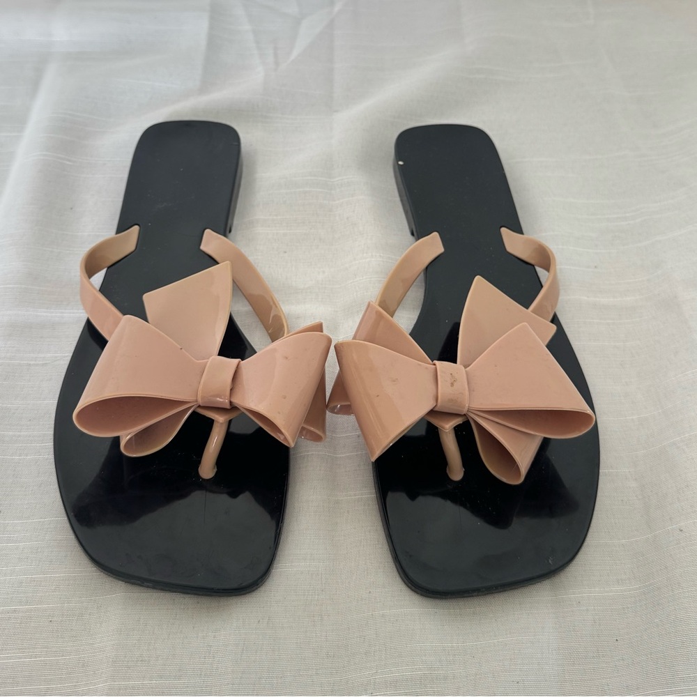 Jeffrey Campbell Sugary Sweet Thong Jelly Flip Flop Sandals Size 9